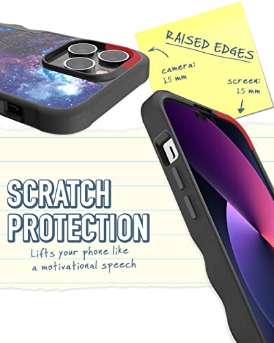 Smartish iPhone 14 Pro Max Protective Magnetic Case - Gripzilla Compatible with MagSafe [Rugged + Tough] Heavy Duty Grip Cover w/Drop Tested Protection for Apple iPhone 14 Pro Max - Spaced Out - Image 3