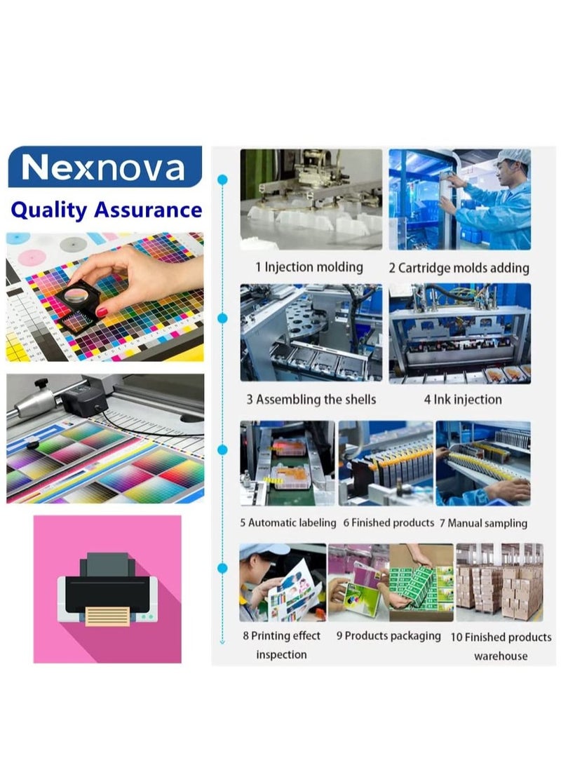 NexNova 932XL (Black) 933XL (Cyan Magenta Yellow) for HP ink Cartridge Set High Yield All-Pack for Officejet 6100 6600 6700 7110 7610 7612 7510 7512 - Image 5