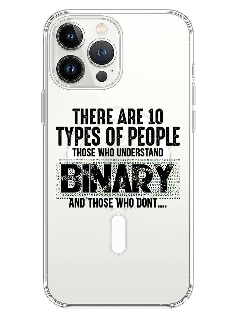 Theodor Magnetic Case for iPhone 14 Pro Max 6.7-inch Compatible with MagSafe Wireless Charging, Shockproof Phone Bumper Cover Binary Black copy - Image 1