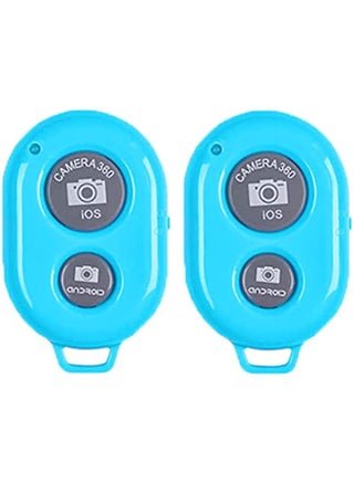2PCS Bluetooth Remote Control Button Wireless Controller Self-Timer Camera Stick Shutter Release Phone Monopod Shutter Long Distance Selfie Compatible with IOS Iphone Ipad Android (Blue) - pzsku/Z9506C056527674036628Z/45/_/1684350843/f22f68d2-bb4c-4fc5-92e2-d1818f46aefa