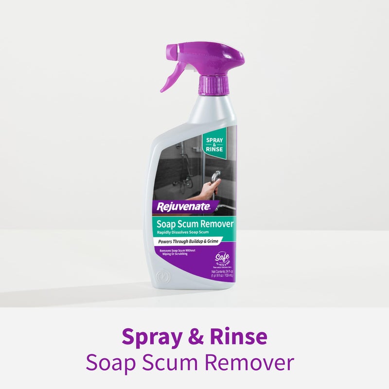 Rejuvenate Soap Scum Remover Easily Dissolves Soap Scum Without Scrubbing, 24 Ounces - Image 4