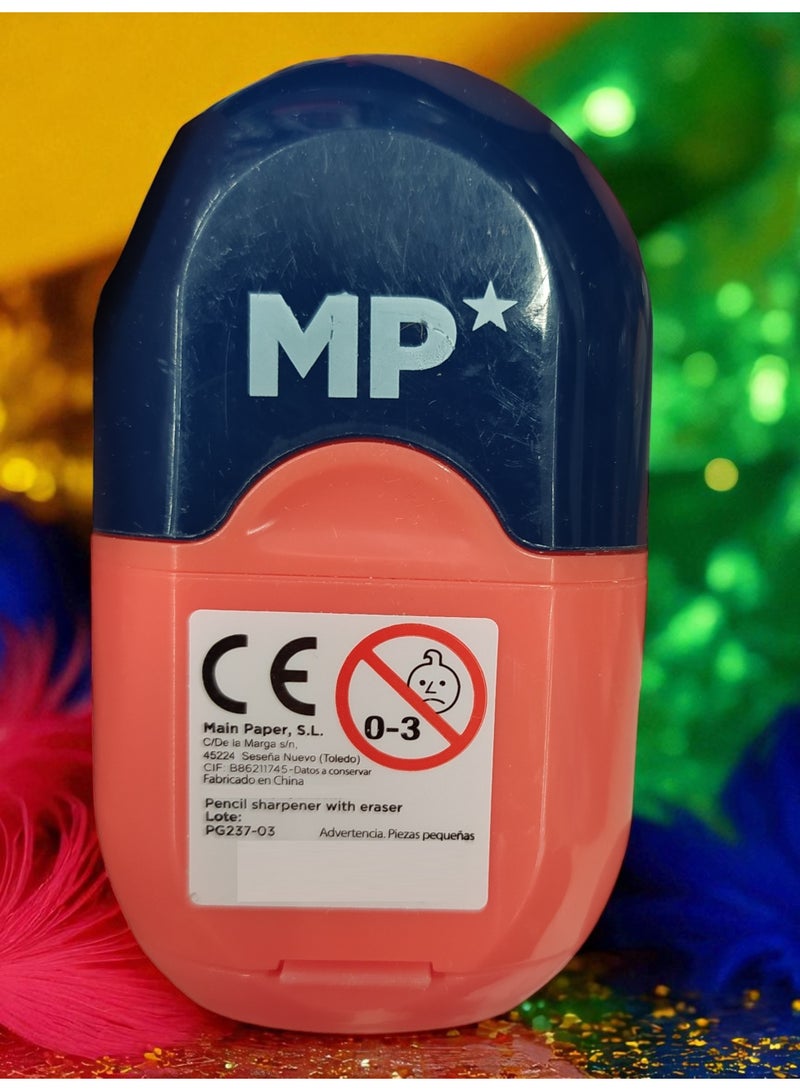 أم بي ممحاة مع مبراة أقلام رصاص بتصاميم وألوان متنوعة - Image 3