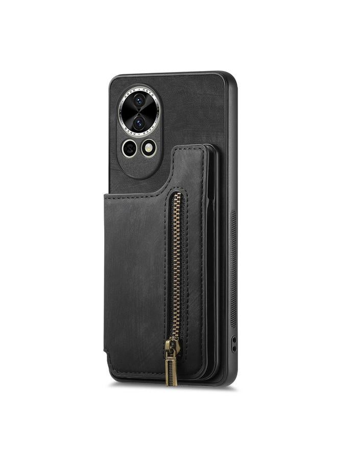 زبون جراب خلفي بسحاب من الجلد لهاتف هواوي نوفا 13 - Image 1