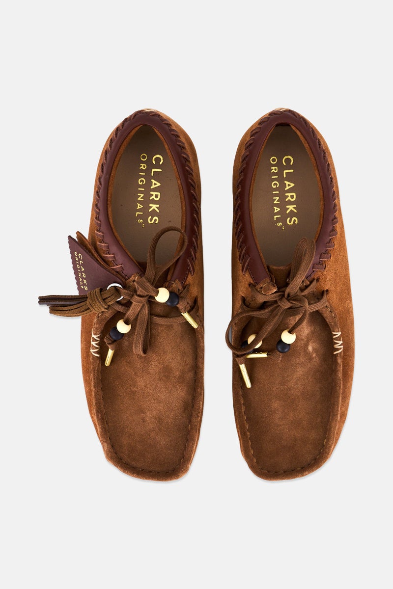 clarks Men Wallabee Standard Fit Slip On Casual Shoes, Dark Tan  - Image 2