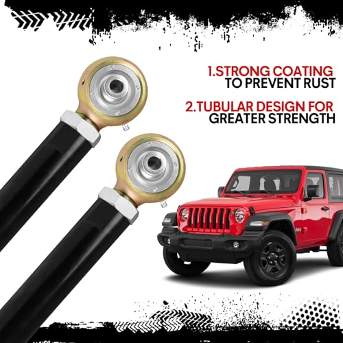 Autoptzxd Suspension Front Lower Control Arms for 2007-2018 Jeep Wrangler JK/JKU 0-6" Lift Adjustable Control Arm Kit 2pcs - Image 4