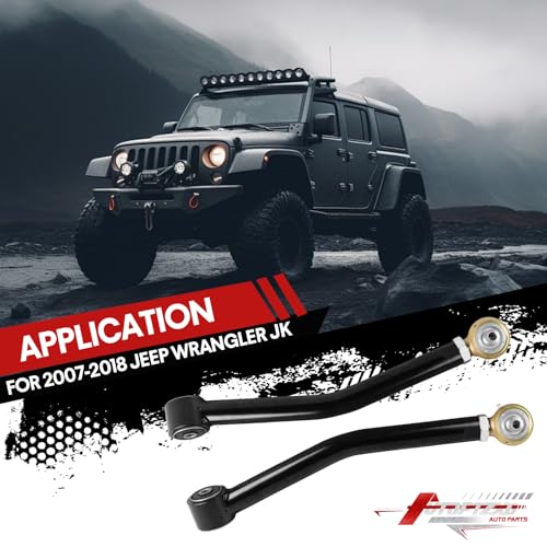 Autoptzxd Suspension Front Lower Control Arms for 2007-2018 Jeep Wrangler JK/JKU 0-6" Lift Adjustable Control Arm Kit 2pcs - Image 2