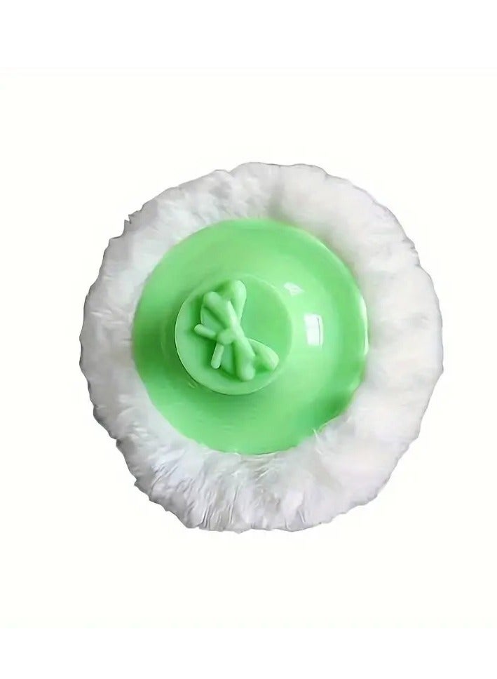 Little tots 1pc Cotton-Lined Hair Salon Powder Puff Case - Fragrance-Free, Ideal for All Skin Types Green color - Image 3