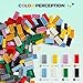 HUIZDQ 2x4 Bricks 500 Piece Classic Building Bricks and 1 Gray Baseplate 2x4 Bricks Bulk Creative Building Toys Blocks Bulk for Kids Ages 6 8 Colors - Image 4