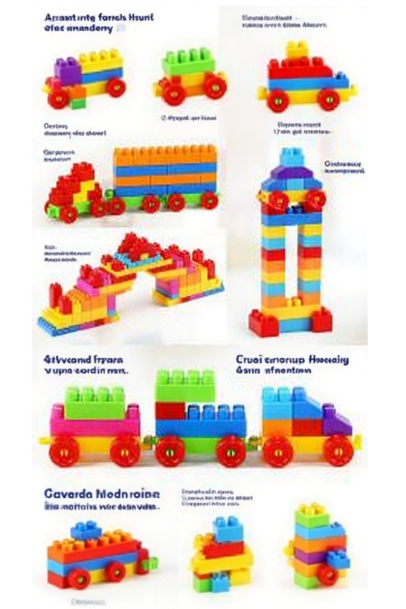 Beautiful Building Block Children's Toys For 4-6 Years Old, Plastic Puzzle Type, In A Large 32 Piece Exquisite Bag (With Picture Book Included)  - Image 5