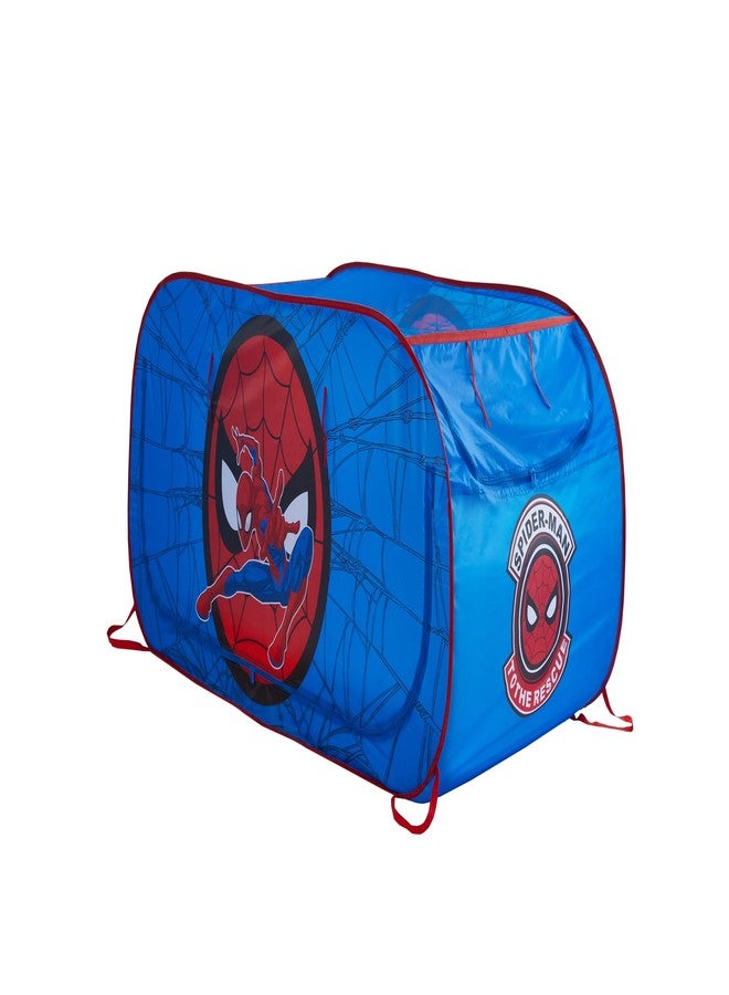 Idea Nuova Marvel Spiderman 2 in 1 Kids Pop Up Play Tent and Twin Bed Tent for Pretend and Imaginative Play - Image 2