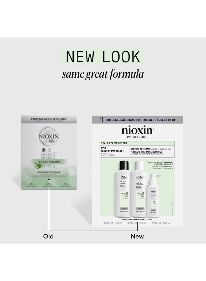 Nioxin Scalp Relief System - Hair Products for Sensitive, Itchy Scalp - Includes Shampoo, Conditioner and Serum (Packaging May Vary) - Image 2