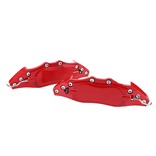 Eujgoov Red Brake Caliper Covers, Secure Fit, Premium Material, Easy Installation, Highgrade Taste, Custom Design, Universal, M Size, Precision CNC Engraving, AerospaceGrade Aluminum, (M) - Image 3
