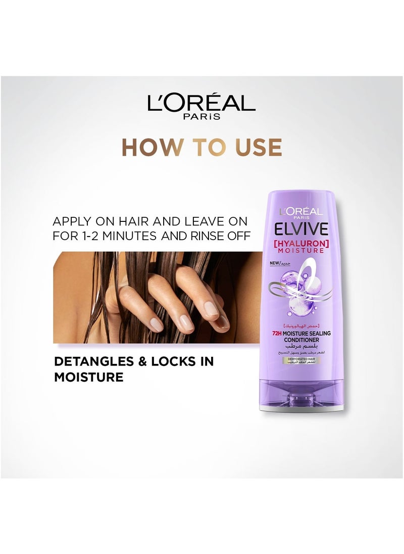 L'OREAL PARIS - Elvive Hyaluron Moisture 72H Moisture Sealing Conditioner 360ml - Image 1