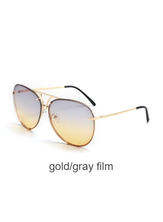 سوجوز نظارات شمسية عصرية بتصميم كلاسيكي - نظارات ضوئية ذات إطار مزدوج