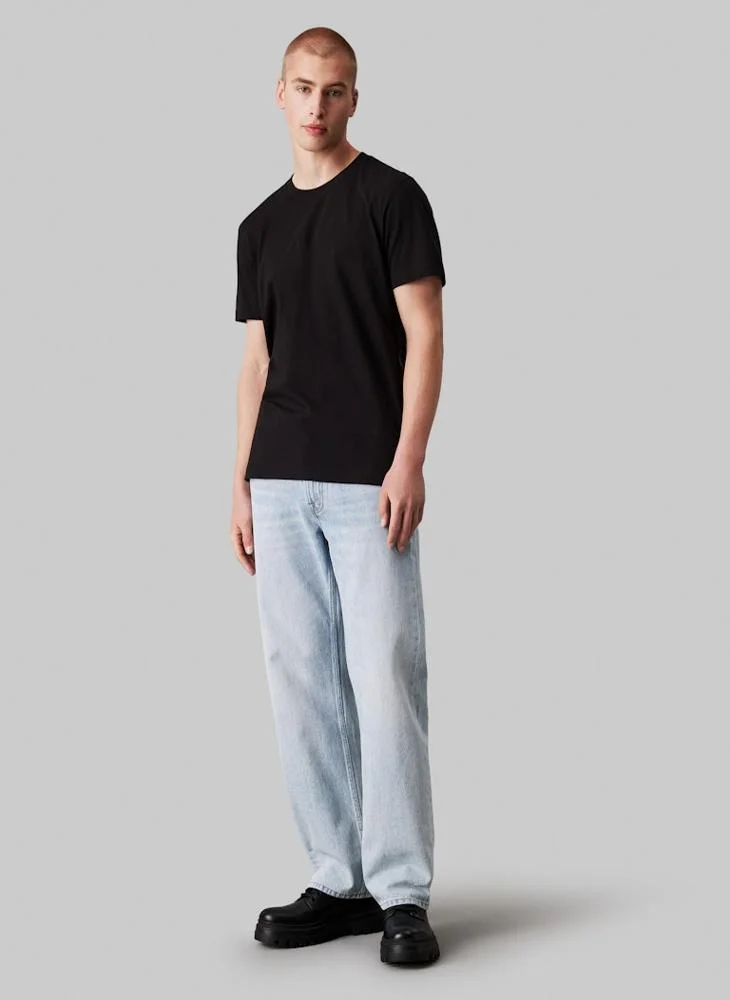 كالفن كلاين جينز Logo Print Crew Neck T-Shirt