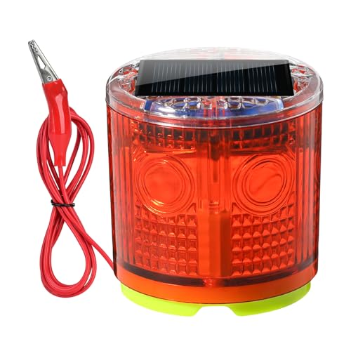 briidea Electric Fence Idicator Light Briidea Solar Fence Alarm with Light Transmission to 12 Mile Ensure The Normal Operation of The Electronic Fence to Prevent The Invasion of Wild Animals Red MK098 - Image 1