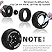 daitoku 12mm14mm17mm Hex RC Wheels and Tires RC Truck Tires RC Car Wheels 110 Scale Tyres Hex Detachable Replacement RC Car Tires for Arrma Senton Tires Slash Tires Axial Redcat Rc4wd Fury Black C - Image 4