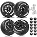 daitoku 12mm14mm17mm Hex RC Wheels and Tires RC Truck Tires RC Car Wheels 110 Scale Tyres Hex Detachable Replacement RC Car Tires for Arrma Senton Tires Slash Tires Axial Redcat Rc4wd Fury Black C - Image 3