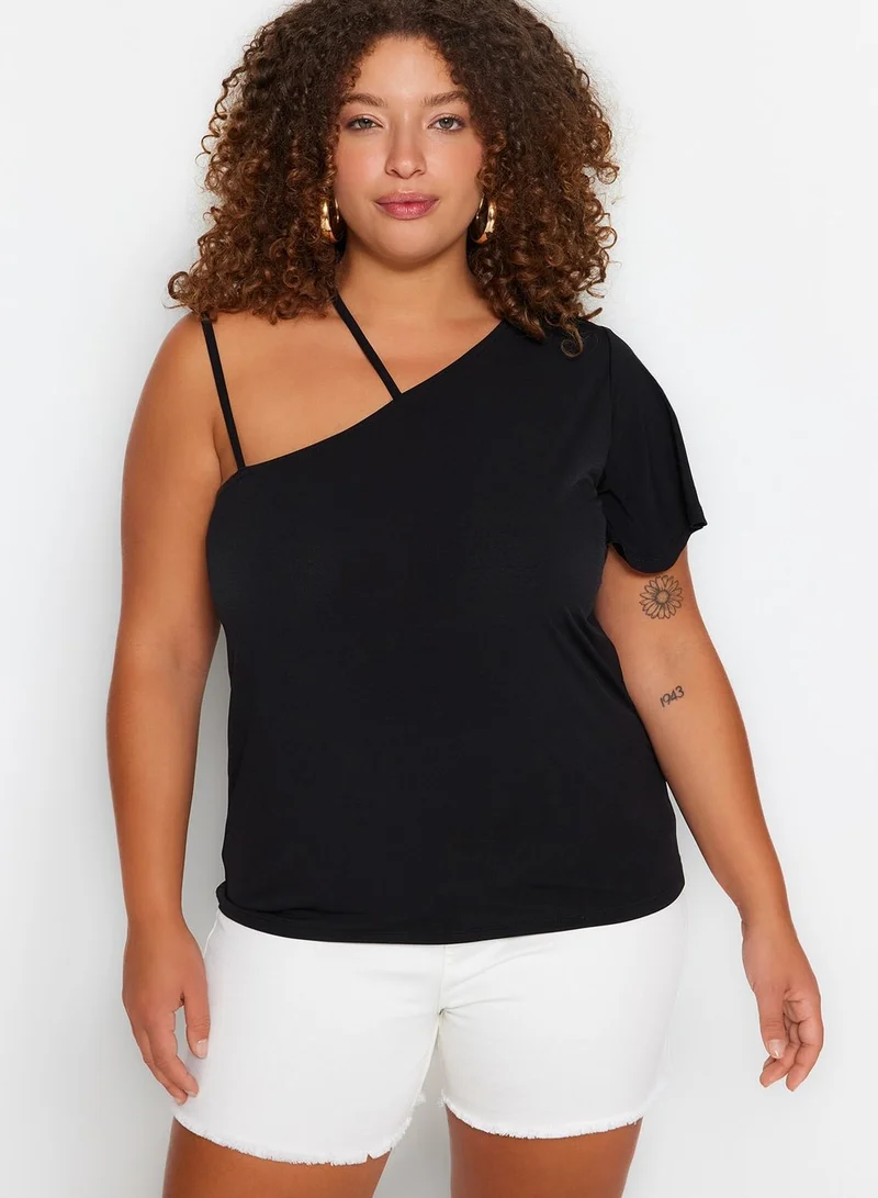 ترينديول كيرف One Shoulder Knitted Top