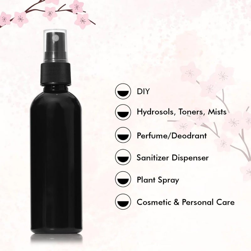 Flora Fresh Empty Small Spray Bottle Mist Spray Bottle Empty Spray Bottle Spray Bottles Liquid Travel Fogging Sanitizer Spray Bottles Room Spray 100ml Set of 3 - Image 3