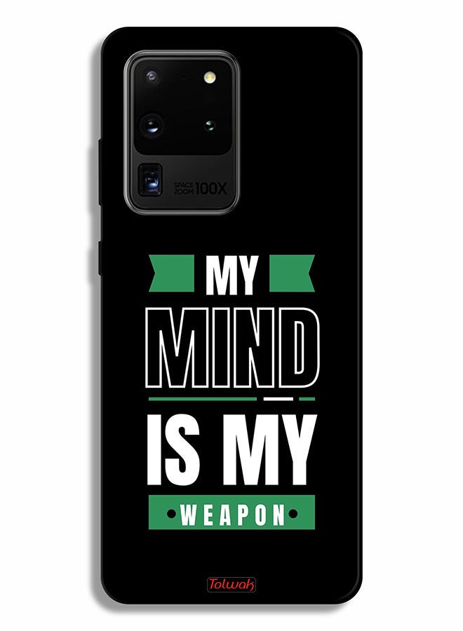 Tolwak Samsung Galaxy S20 Ultra Protective Case Cover My Mind Is My - Image 2