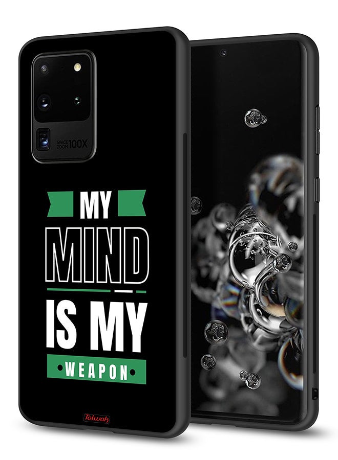 Tolwak Samsung Galaxy S20 Ultra Protective Case Cover My Mind Is My - Image 1