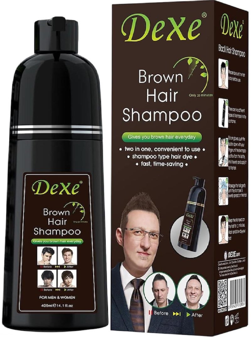 Dexe Brown Hair Shampoo 400 ML  - Image 1