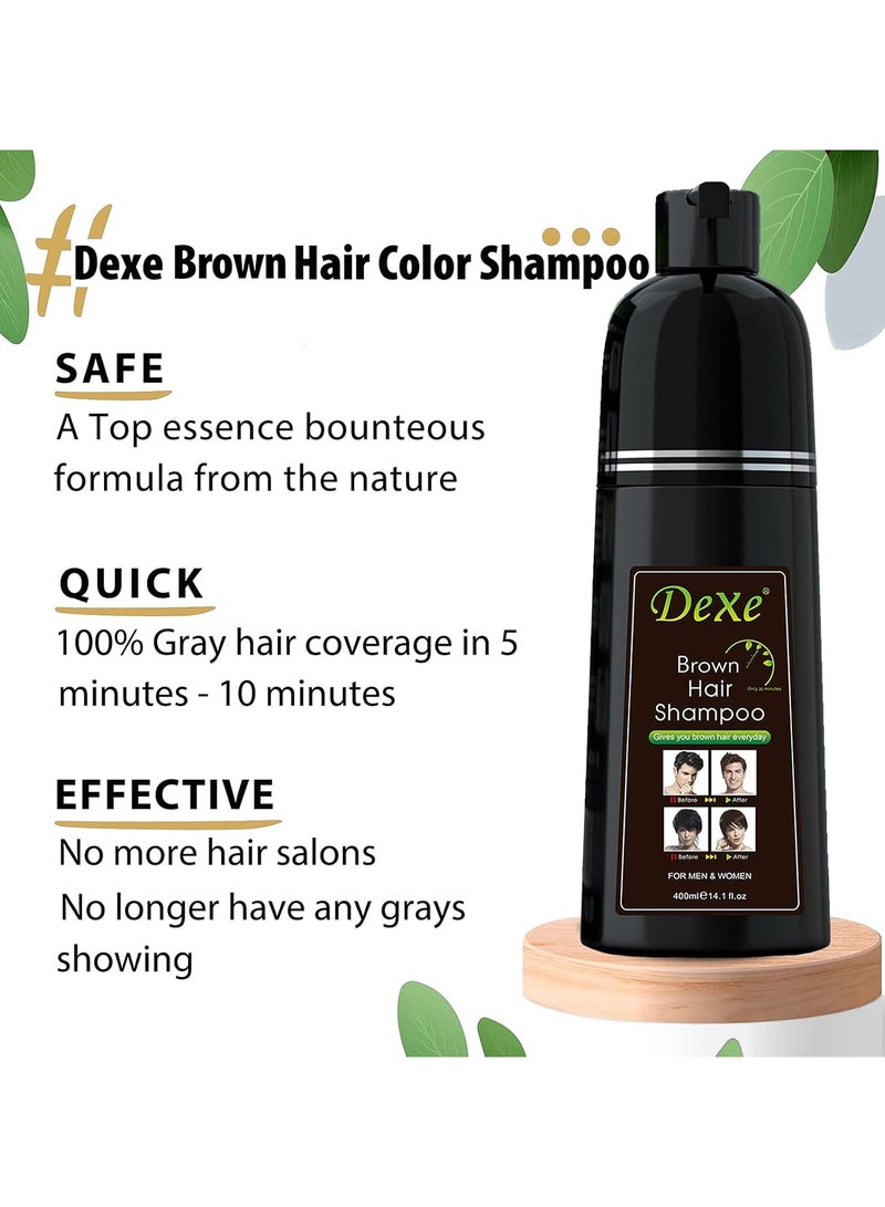 Dexe Brown Hair Shampoo 400 ML  - Image 3