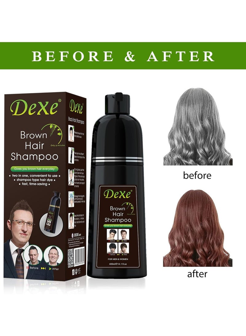 Dexe Brown Hair Shampoo 400 ML  - Image 4