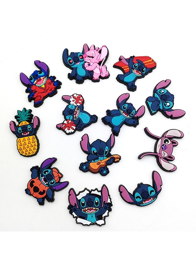 20PCS Crocs Shoe Decoration Charms, Stitch Series Charms Shoes Charm for Crocs Hole Hole Shoe for Kids Boys Girls Men Women Party Supplies  - Image 2