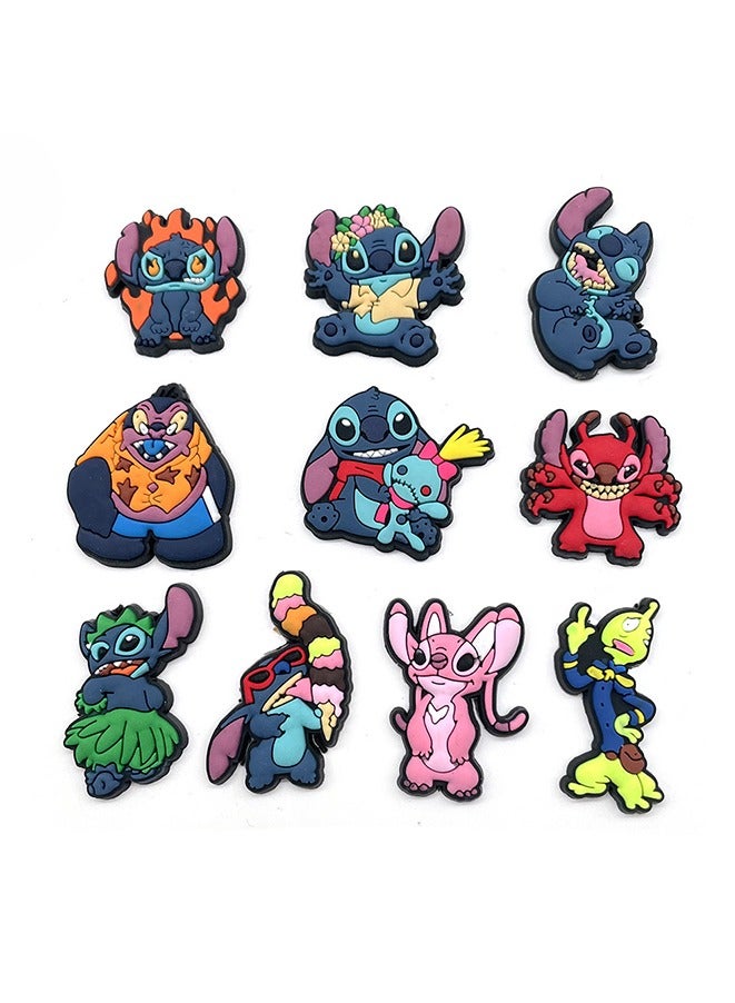 20PCS Crocs Shoe Decoration Charms, Stitch Series Charms Shoes Charm for Crocs Hole Hole Shoe for Kids Boys Girls Men Women Party Supplies  - Image 3