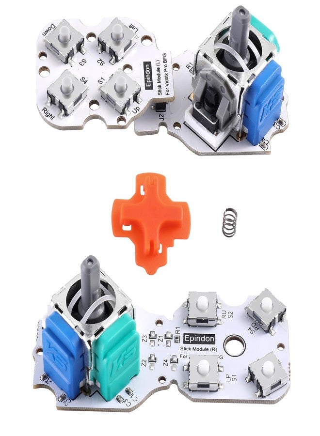 Epindon TMR Electromagnetic stick module Replacement with tactile action buttons Compatible with Victrix Pro BFG Wireless Controllers (Both PS5 and Xbox Version, Conductive rubber is NOT required - Image 1