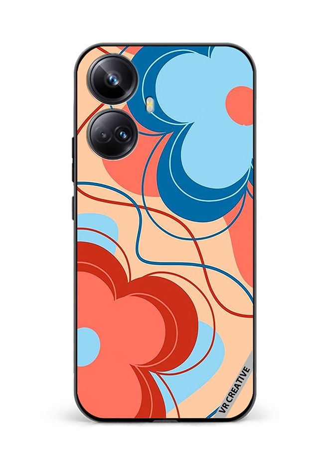 VR CREATIVE Protective Case Cover For Realme 10 Pro Plus Flower Design Multicolour - Image 1