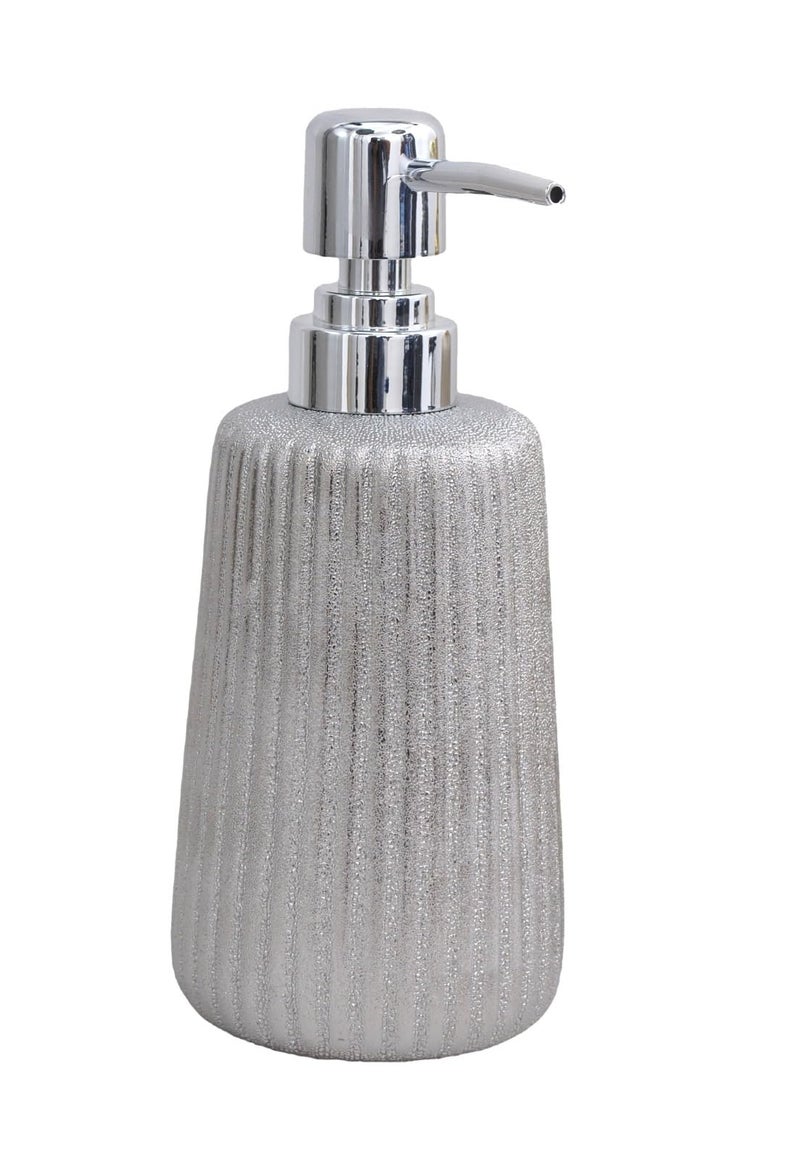 Skywalk Modern Style Ceramic Liquid Soap Dispenser for Bathroom & Kitchen (250 ml) SWKA-1304SLV