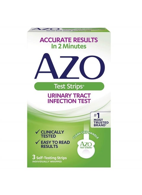 Urinary Tract Infection (UTI) Test Strips, Accurate Results in 2 Minutes, Clinically Tested, Easy to Read Results, Clean Grip Handle, #1 Most Trusted Brand, 3 Count