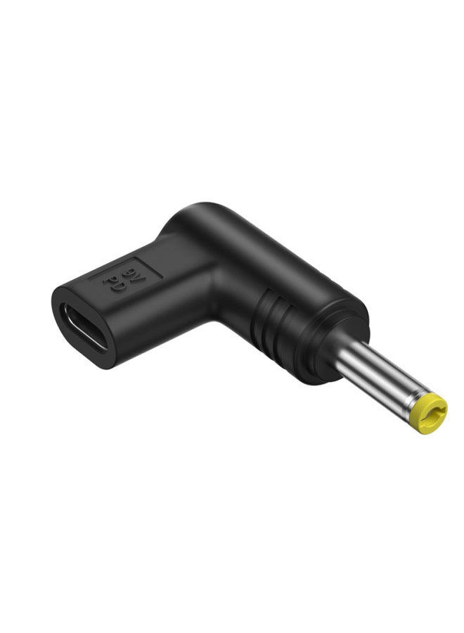 رأس تحويل شحن الكمبيوتر المحمول من النوع C أنثى إلى رأس تيار مستمر PD9V/12V/15V/20V من النوع C إلى تيار مستمر 5521-اللون: C الأم إلى 4017 (12 فولت) - Image 1