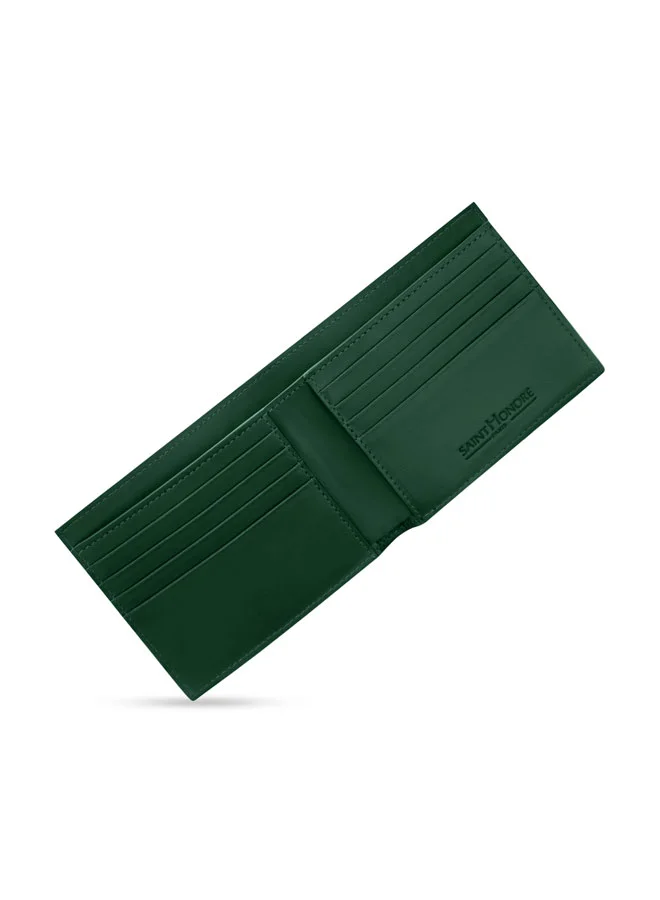 Saint Honore Paris  Core Bottle Green Leather Wallet for Men for Men | Best Price UAE
