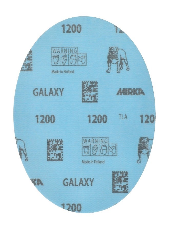 Mirka GalaxySandpaper 6 inch (150mm) - Grit 1200, 50 Discs/Pack - Hook & Loop - Premium Abrasive for Epoxy Resin, Wood, Metal - Non-Clogging, Self-Sharpening Technology - Ideal for Power Sanders - Image 2