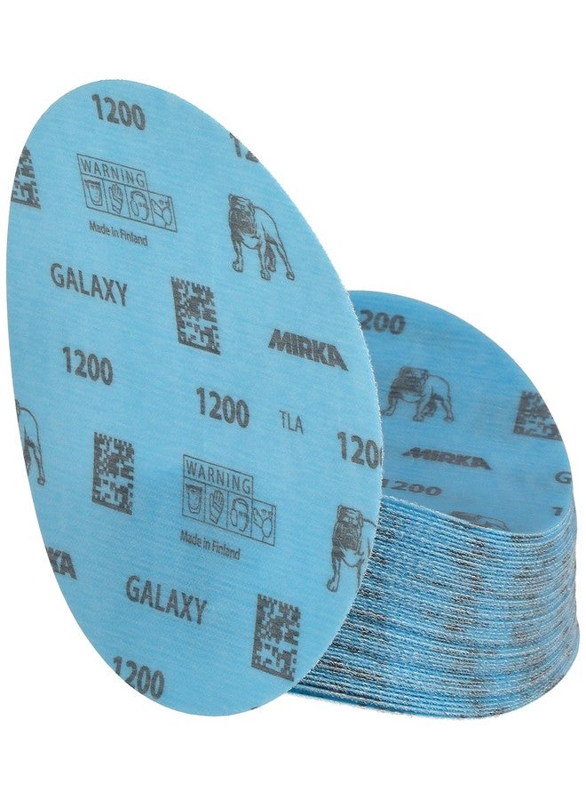 Mirka GalaxySandpaper 6 inch (150mm) - Grit 1200, 50 Discs/Pack - Hook & Loop - Premium Abrasive for Epoxy Resin, Wood, Metal - Non-Clogging, Self-Sharpening Technology - Ideal for Power Sanders - Image 5