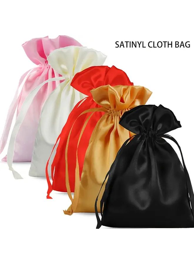 14pcs Black Satin Drawstring Gift Bags 15cm 5 9in For Jewelry And Special Occasions - Image 2
