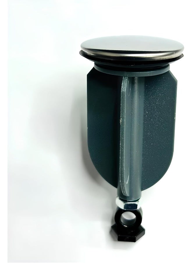 Biella Adjustable Pop-Up Sink Plug - Grey - Image 1