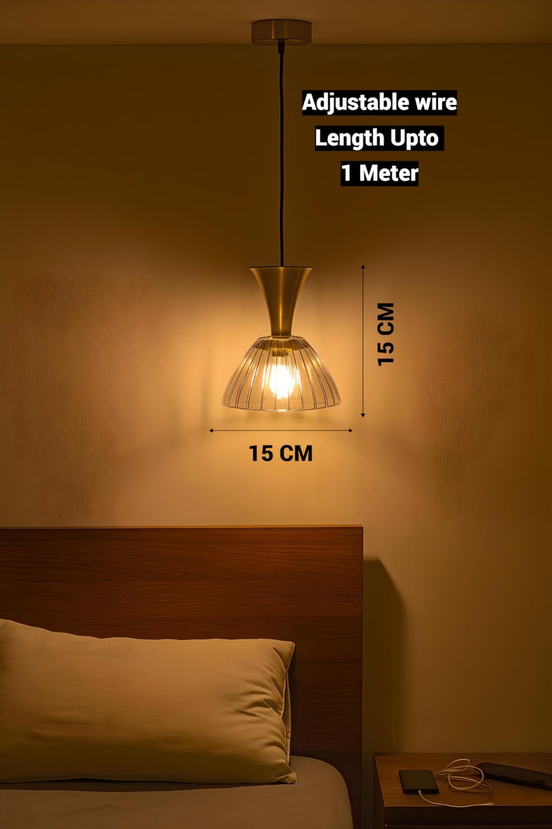 FILLISKA® Luxurious Hanging/Pendant Light. Warmwhite Light (Acrylic RoseGold-553) - Image 3