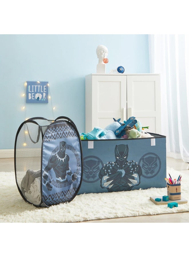 Idea Nuova Marvel Black Panther Pop Up Hamper with Durable Carry Handles, 21'' H x 13.5'' W X 13.5'' L - Image 4