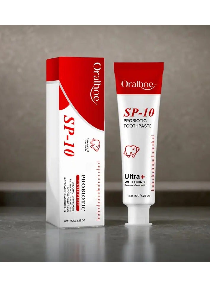 ORALHOE Sp-10 Fresh Breath Toothpaste, Sp-10 Toothpaste Whitening, Sp-10 Whitening Toothpaste, Sp-10 Probiotic Toothpaste for Whitening, Stain-Removing Probiotic Toothpaste, Fresh Breath Toothpaste - Image 1
