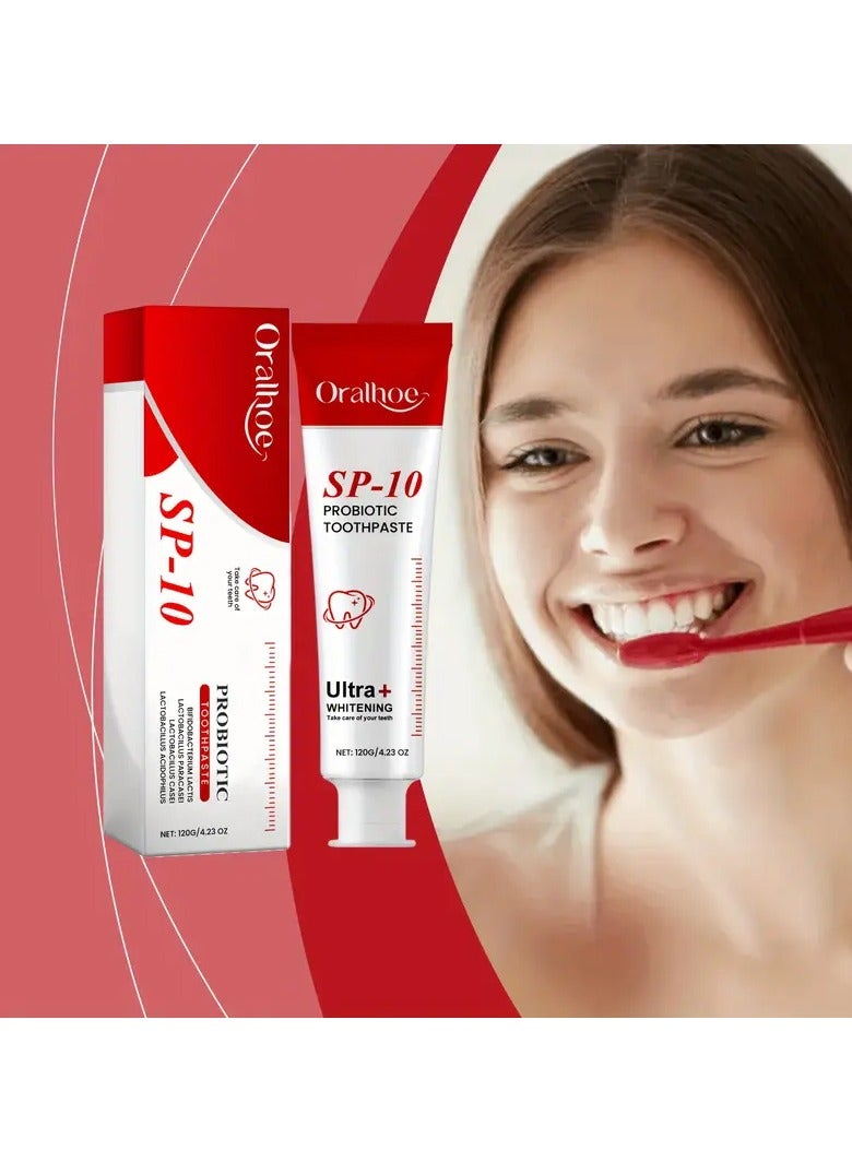 ORALHOE Sp-10 Fresh Breath Toothpaste, Sp-10 Toothpaste Whitening, Sp-10 Whitening Toothpaste, Sp-10 Probiotic Toothpaste for Whitening, Stain-Removing Probiotic Toothpaste, Fresh Breath Toothpaste - Image 4