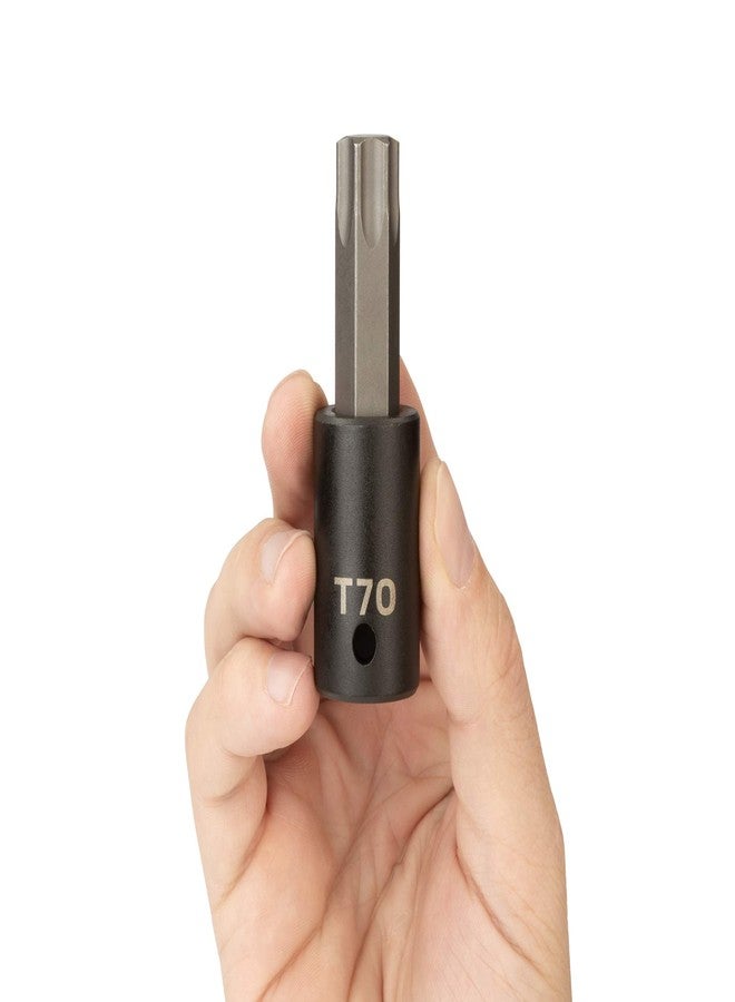 TEKTON 1/2 Inch Drive x T70 Torx Impact Bit Socket | SIB24270 - Image 3
