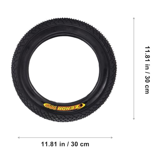 BESPORTBLE 12inch Kids Bike Replacement Tires: Anti-Skid Rubber Outer Tire for Safe Riding on Pavement, Dirt, and Gravel - Image 3