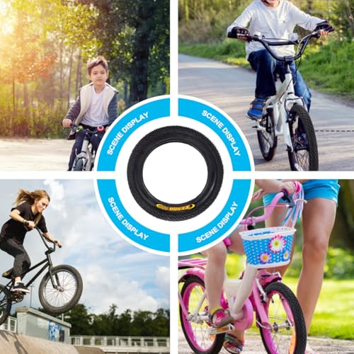 BESPORTBLE 12inch Kids Bike Replacement Tires: Anti-Skid Rubber Outer Tire for Safe Riding on Pavement, Dirt, and Gravel - Image 5