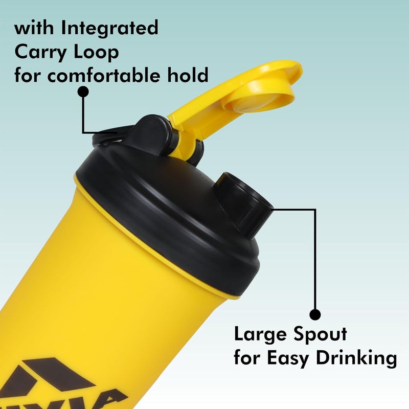 Nivia Street Sports Shaker - 750 ml Yellow - Image 4