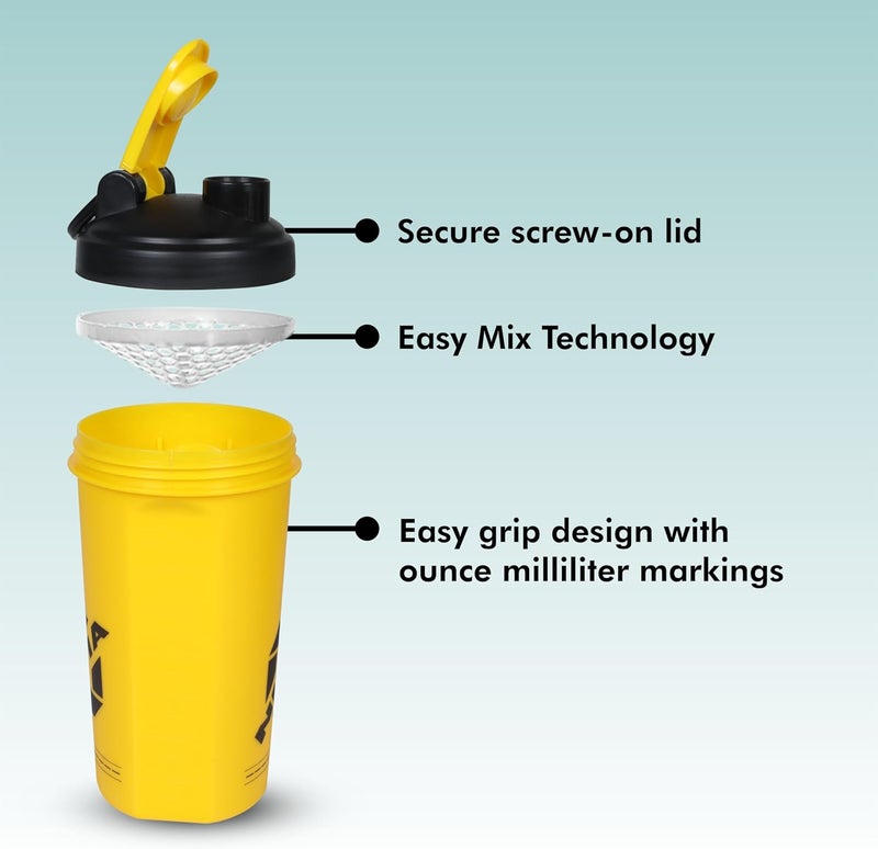 Nivia Street Sports Shaker - 750 ml Yellow - Image 3
